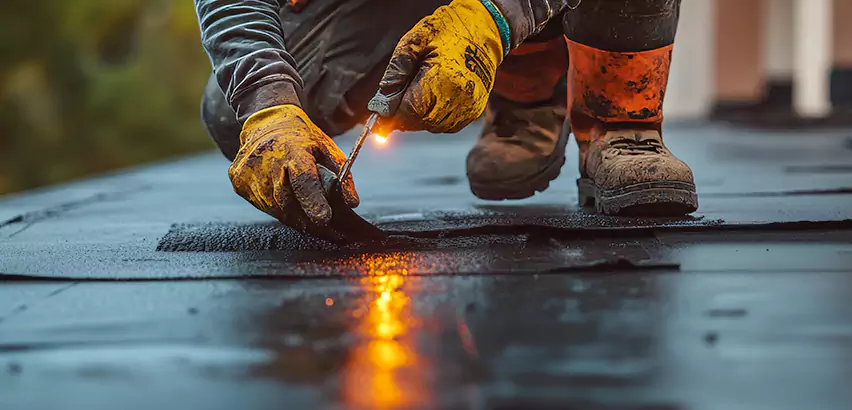 EPDM Roof Repair Tape Application in Cambridge